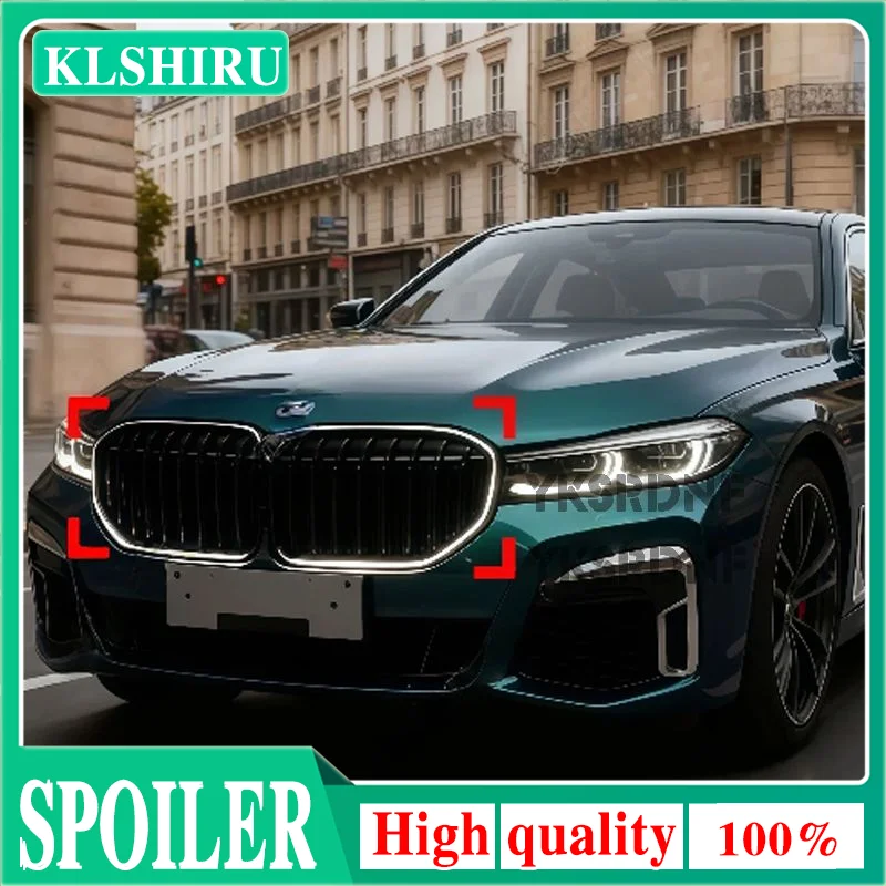 Image of Für BMW 7er Serie G11 G12 2019-2022 730i 740i 750i 760i Hochwertiger ABS-Kühlergrill mit LED-Beleuchtung, Frontstoßstange, Racing-Grills, Karosserie-Kit