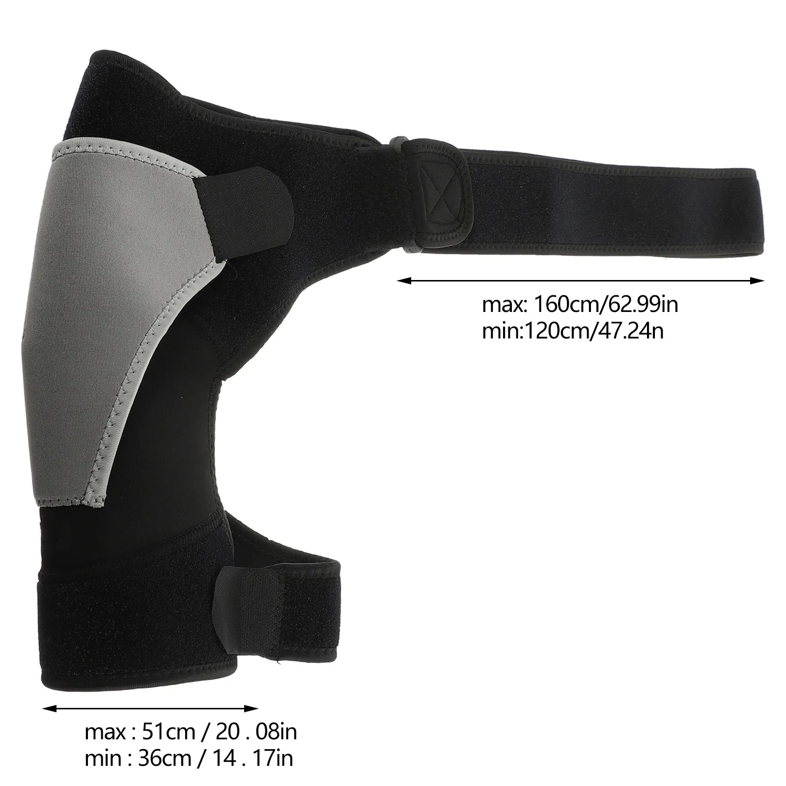 One Size Fits All Elastic Shoulder Support Brace for Effective Warming Pain Relief Strains Pulls Overuse Injuries Tendonitis