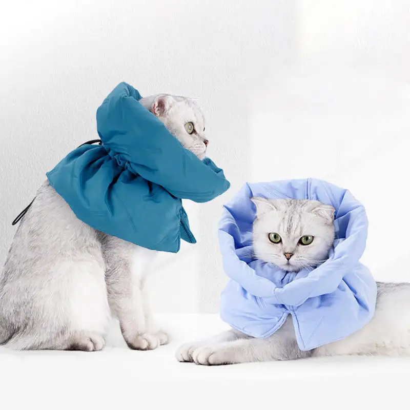 Cat Flower Elizabeth Cotton Neck Pet Collar Adjustable anti-bite Surgery Cute Solar Flower Neck Cone Beauty Head Cover