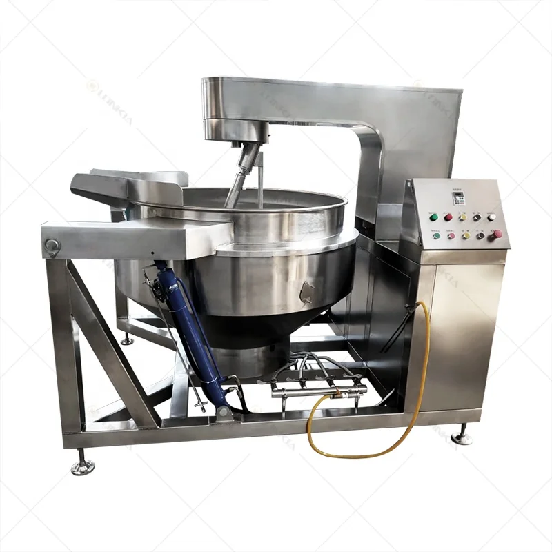 LONKIA Stainless steel lotus paste halwa cheese Turkish delight nougat tilting cooking mixer double jacket kettle machine