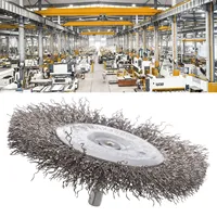 Effective Wire Brush Attachment For Drill  4inch 100mm  Carbon Steel Crimp Wire  Removes Rust And Paint Efficiently