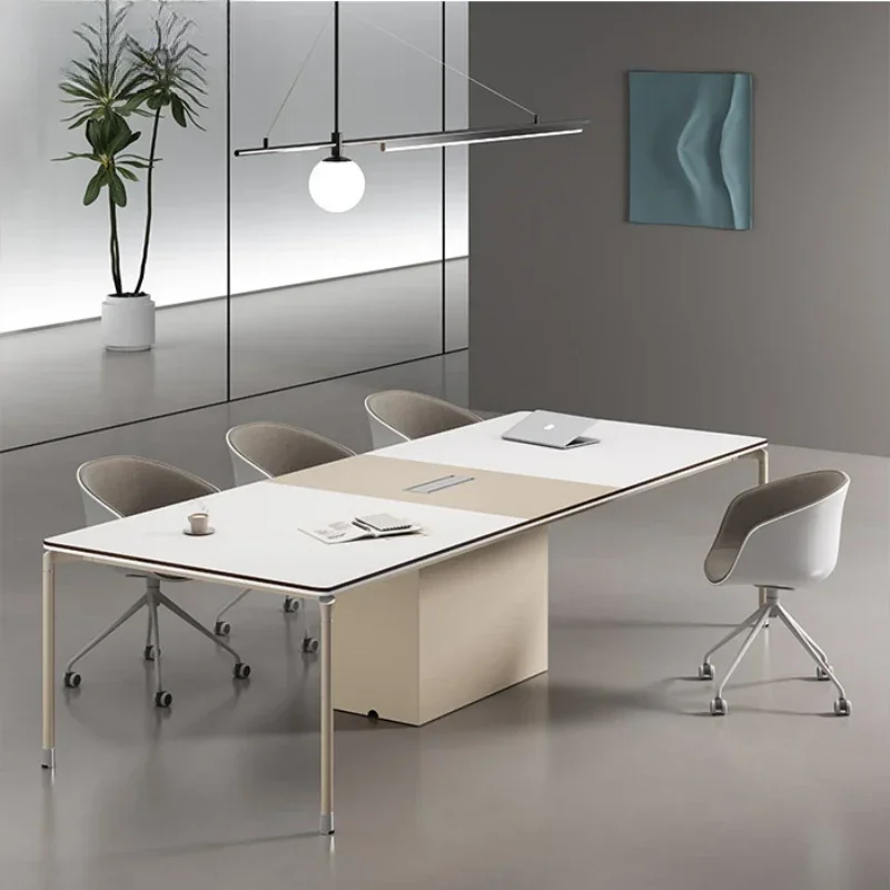 

Chinese Long Straight Office Desk Mobile Minimalist Art Work Desk Executive Luxury Small Organizers Ufficio Hotel Furniture