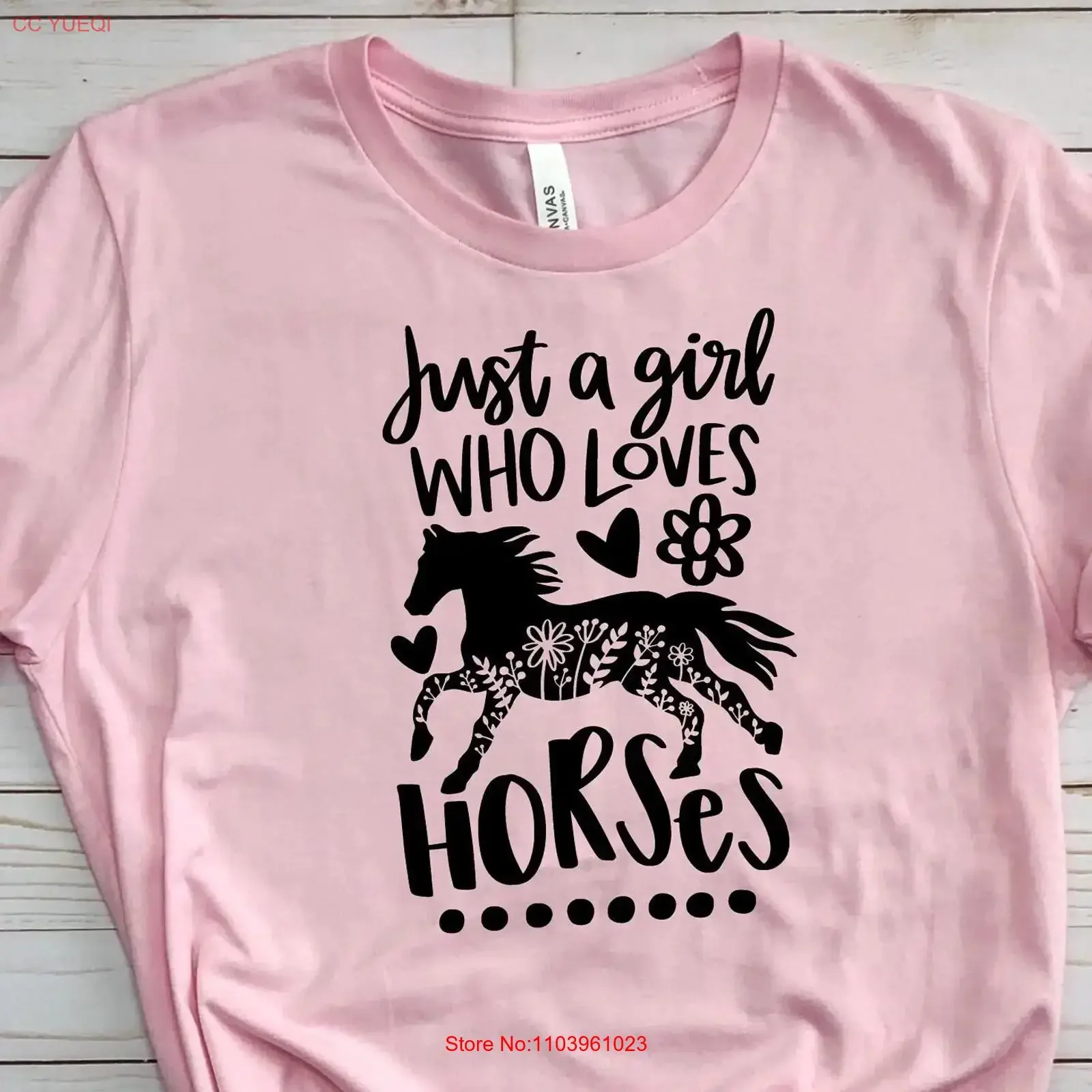 Ziedu zirga T-krekls