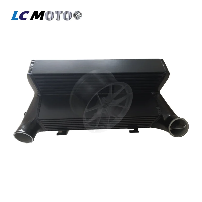 Black 7.5 Inch Bar&Plate Racing Intercooler For BMW 135i E82 335i E90 N54 Twin Turbo