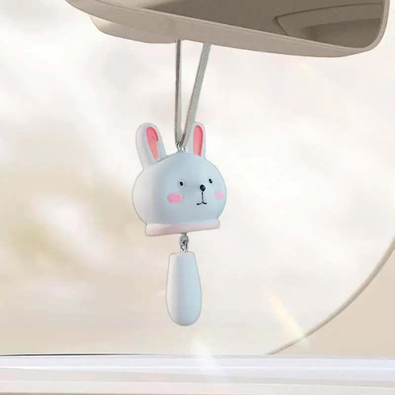 Car Pendant Car Rabbit Hangable Ornament Auto Charm For Rearview Car Interior Accessories Hangable Decorations