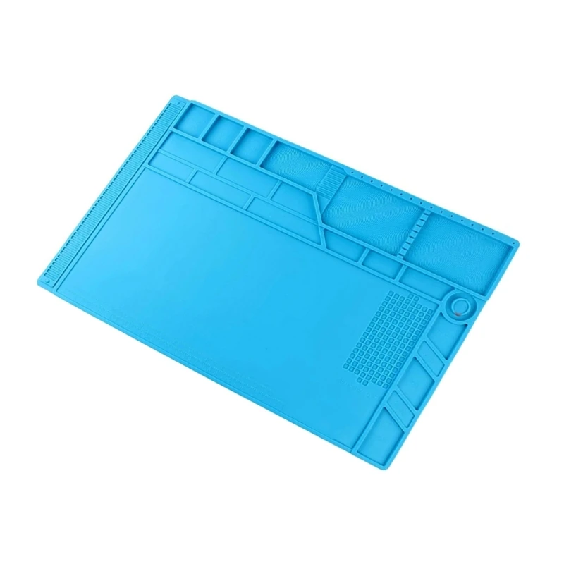 Multifunctional Soldering Mat Silicone Heat Resistant Pad for Solder Station Workbench Resists Corrosion Heat Insulation