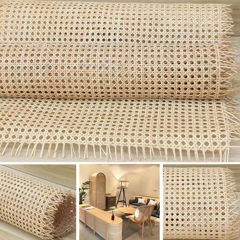 40cm 20-550cm Width coffee PE Plastic Rattan Webbing Roll Cane Wicker Sheet for Chair Table Furniture DIY Repairing Material Hot