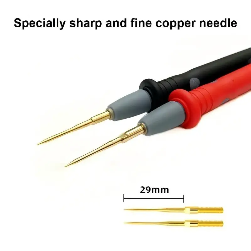 Multifunktionale abnehmbare Spezialspitze 1000 V 20 A vergoldete Multimeter-Sonde, austauschbarer Stift-Multimeter-Sondendraht – Detail 11
