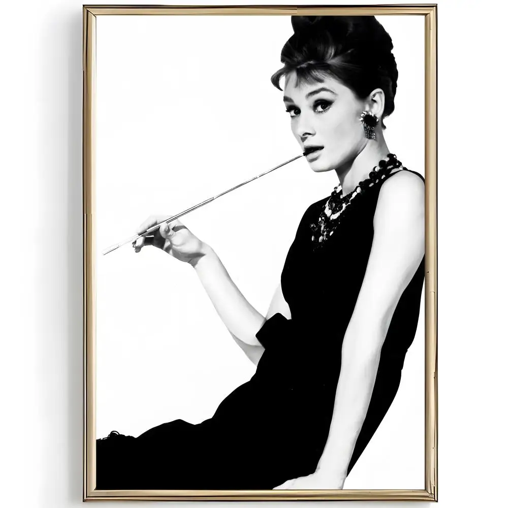 film icon celebrity A-Audrey Hepburn Poster Unique Home Decoration Ideas & Stylish Interior Art