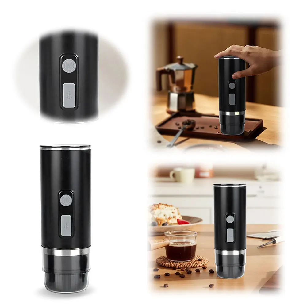 Pembuat kopi 3-in-1 Expresso cocok untuk Nespresso Dolce Gust kapsul/bubuk kopi elektrik Pot untuk mobil & rumah berkemah perjalanan