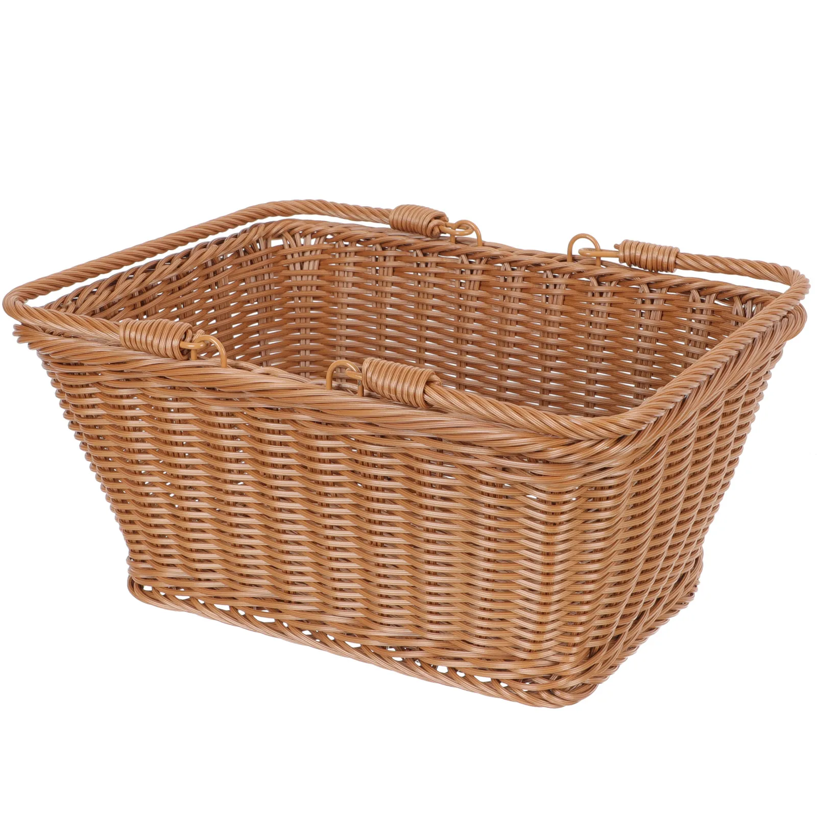 

Portable Shopping Basket Woven Egg Vegetable Light Brown Kitchen Storage H held Durable Reliable Multifunctional Decor Fruit