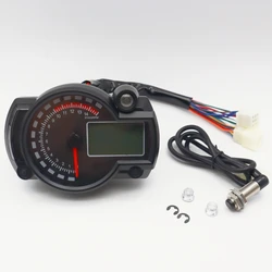 Universal KOSO LCD Digital Motorcycle RX2N Odometer Speedometer Meter Instrument Adjustable MAX 299KM/H 7colors Dashboard