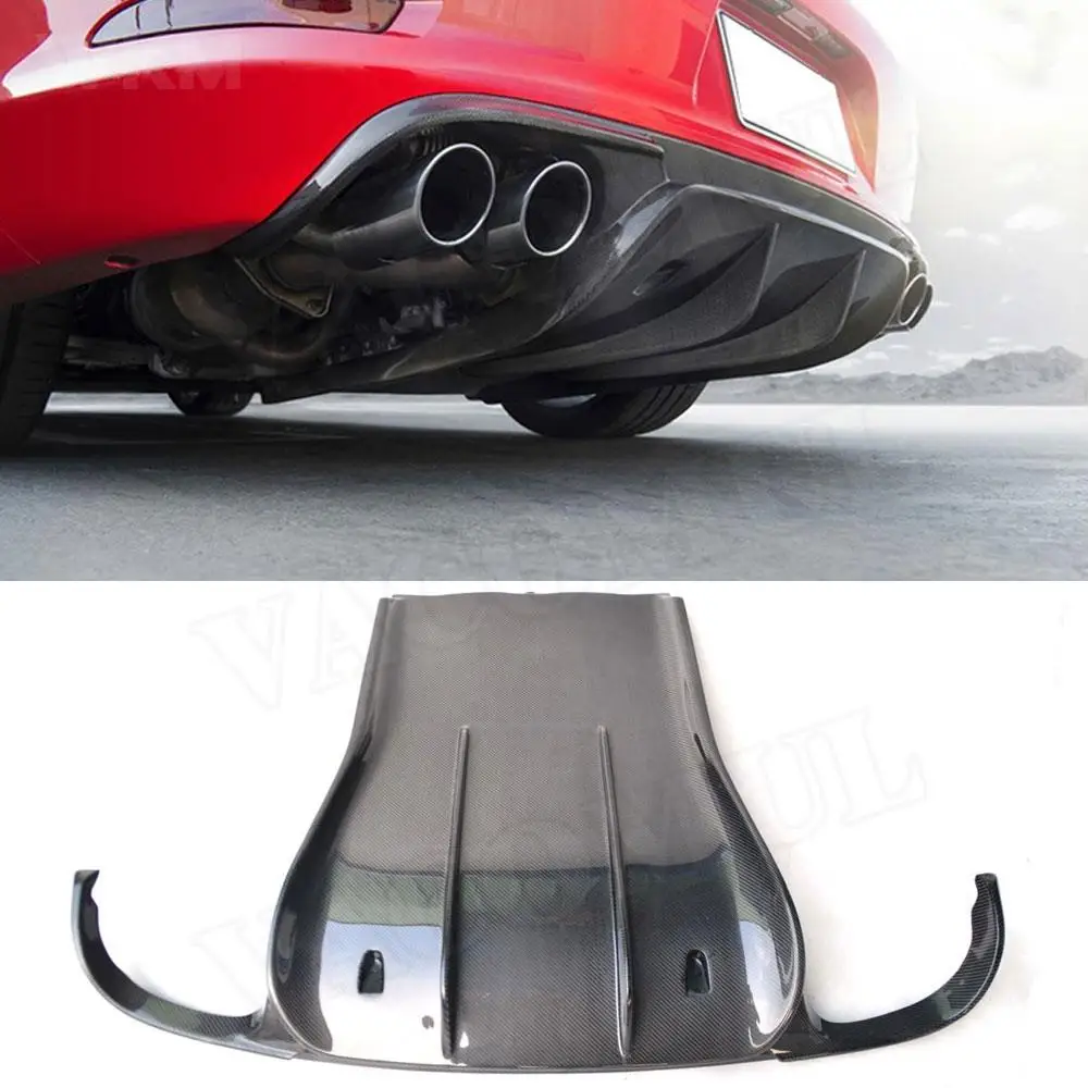 

Carbon Fiber / FRP Rear Lip Diffuser Spoiler for Porsche 911 991.1 991.2 Carrera 991 GT3 2012 -2015 V Style Bottom Guard Plate