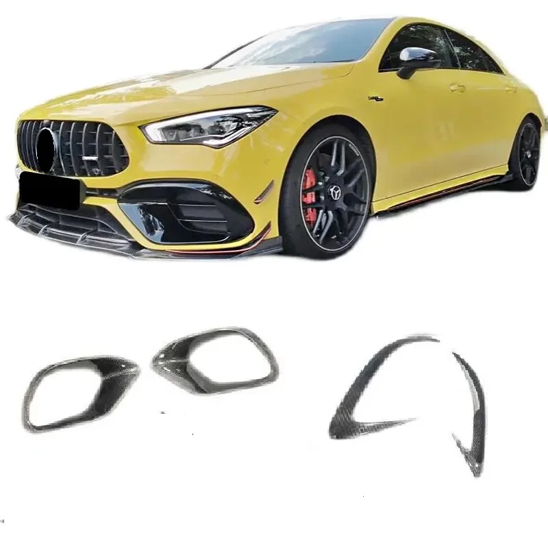 Front Bumper Spoiler Front Lip Blade Lower Grille For Mercedes Benz CLA45 AMG C118 W118 2020 2021 2022 2023