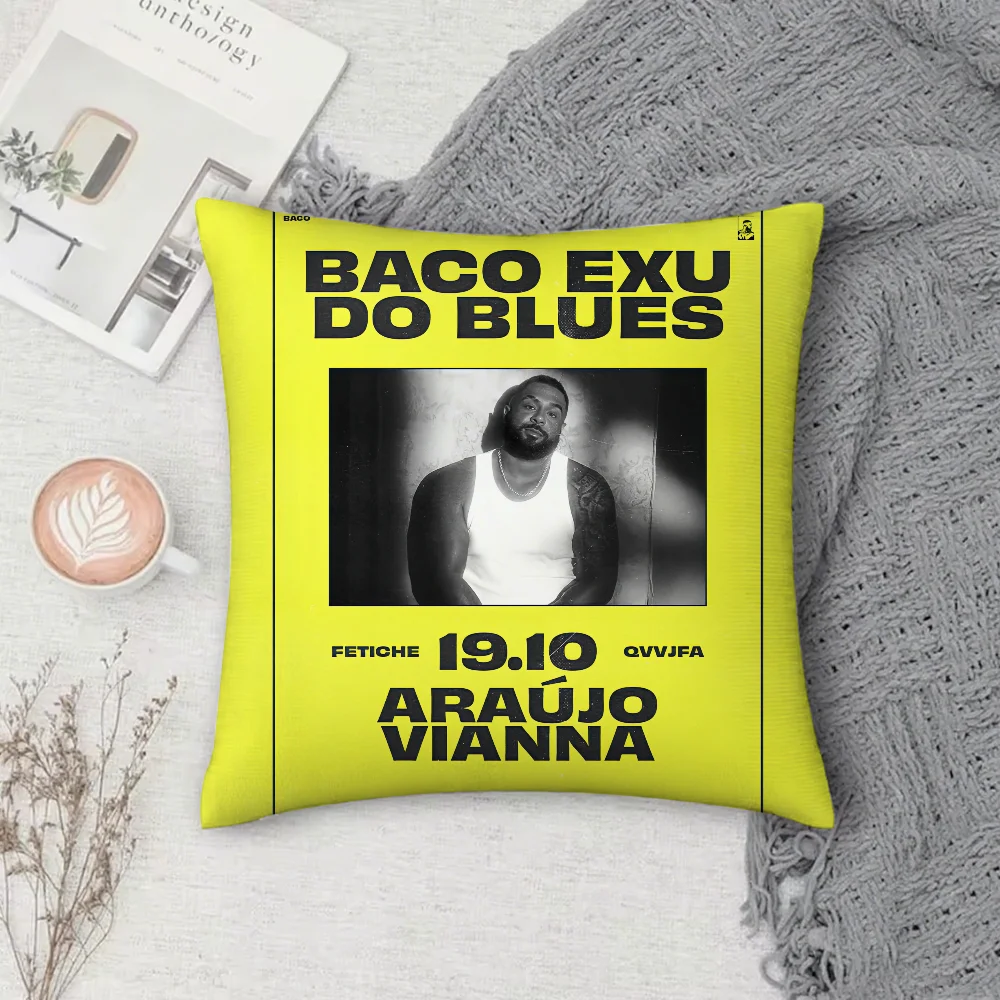 

Чехол для подушки Fetiche B-Baco Exu do Blues, квадратный, для дивана, с узором, удобный, подходит для комнаты.