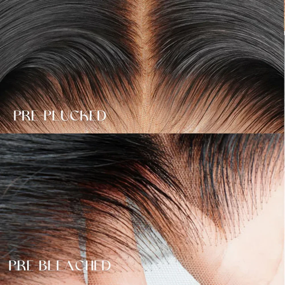 5x5 Closure Highlight Brown Blonde Human Hair Bob Wigs Balayage Short BOB 200% Density Pre Plucked Brazilian view 5