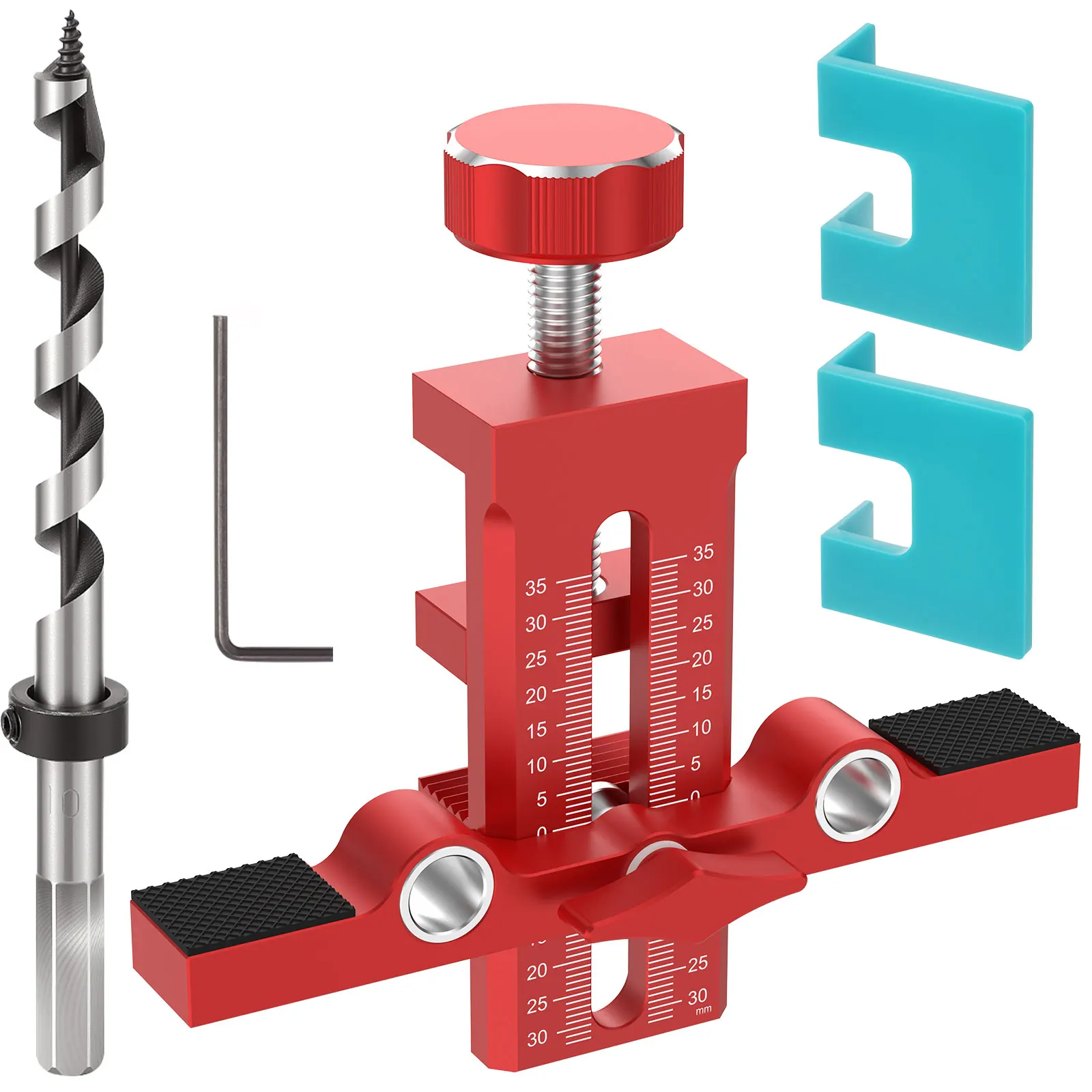 

Woodworking Cabinet Door Installation Jig Door Panel Installation Rebounding Device Drilling Tool 2 in 1 Quick Positioning Tool