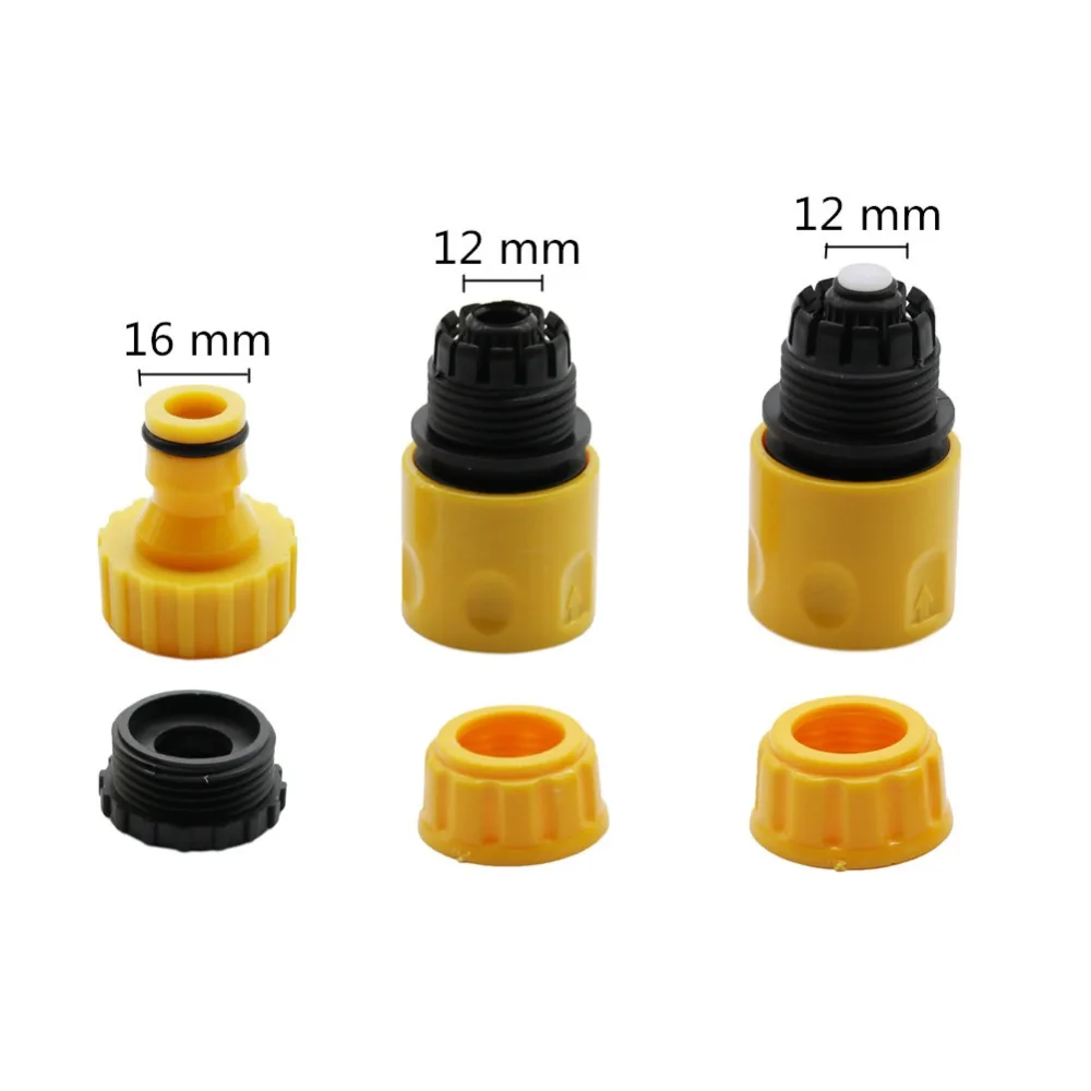 Three 1/2 \'\' With 3/4 \'\' Connectors Seal Sprinkler Irrigation System Fittings And Connections As Well As 12mm 15mm Garden Hose