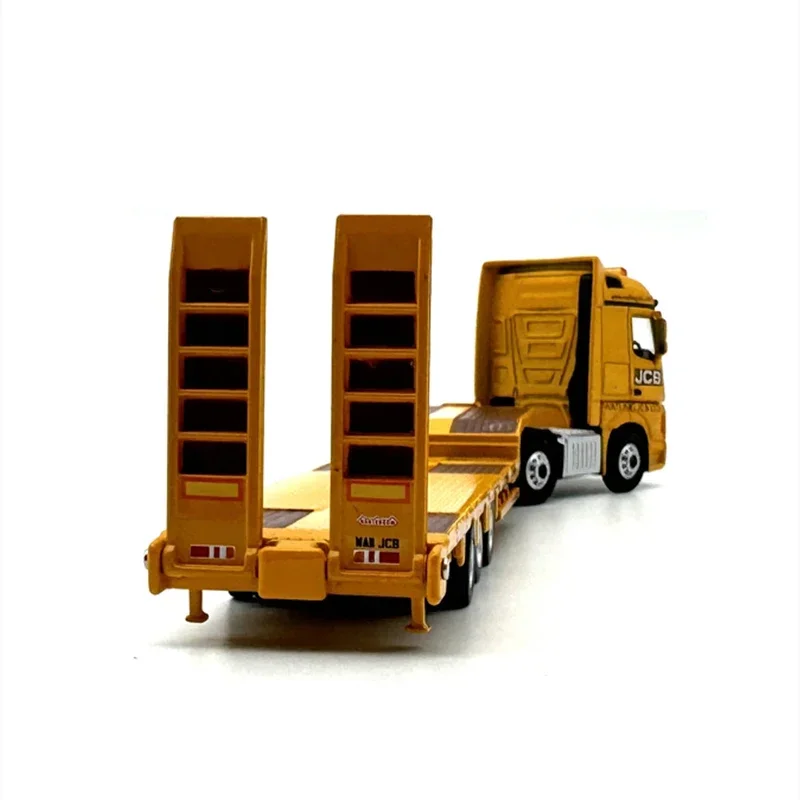 مقياس 1:76 مصنوع من خليط معدني بنز-JCB تحميل مقطورة شاحنة ألعاب سيارات نموذج كلاسيكي للكبار هدايا تذكارية قابلة للجمع عرض ثابت #6