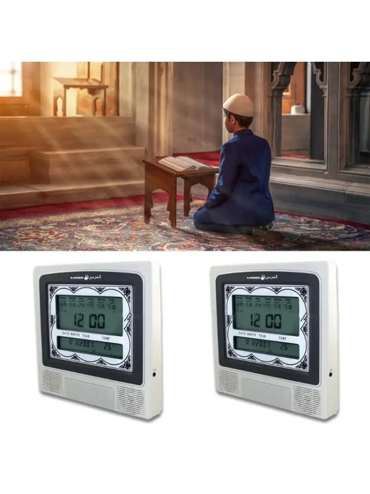 

652F Азан молитвенный календарь часовой календарь Мусульманский исламский мечеть Календарь молитвенный стены.