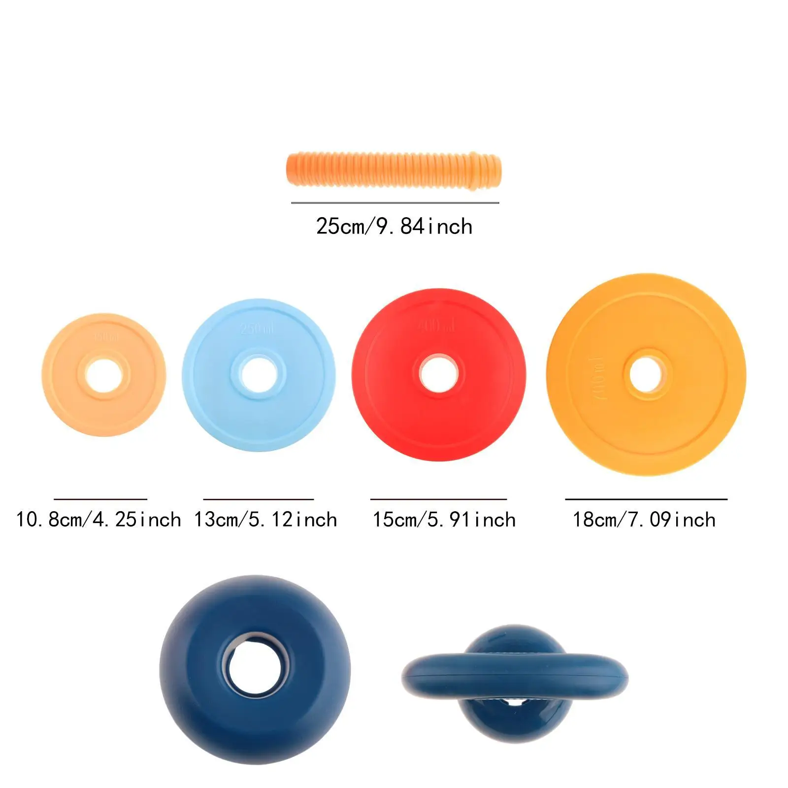 Toddlers Kettlebell Dumbbell Fitness Set Early Development Educational Toy for Children’s Indoor Sports Activities view 6