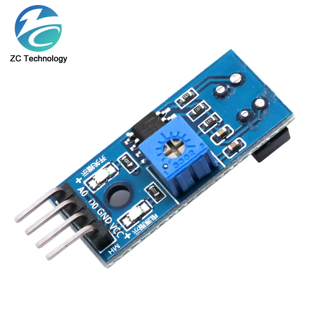 TCRT5000 Módulo Sensor Reflexivo Infravermelho, Interruptor fotoelétrico IR, Linha Barreira Track, Azul