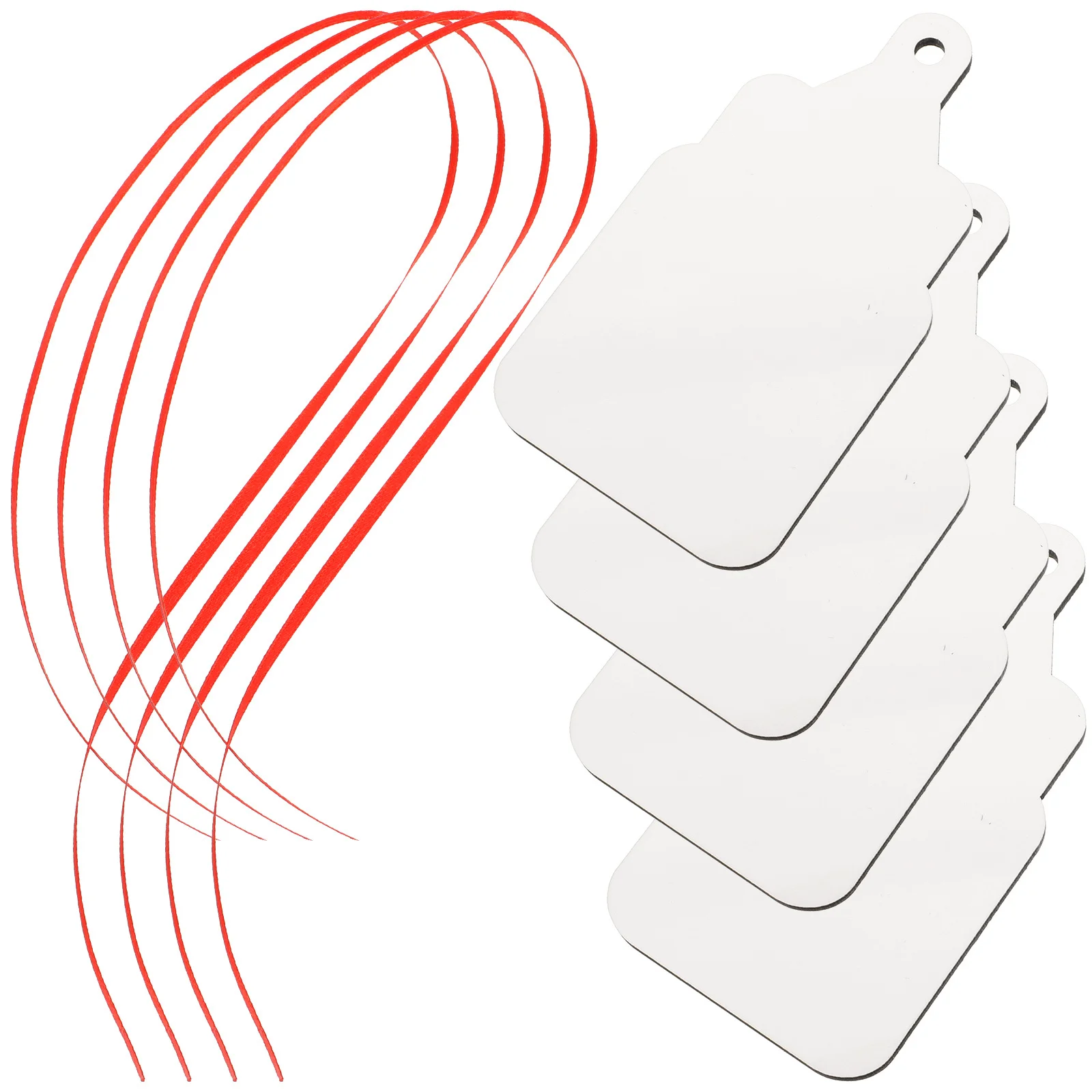 

4Pcs Sublimation Ornament Blanks Xmas Tree Decor Heat Transfer Christmas Pendants Xmas Hanging Decorations Christmas Sublimation