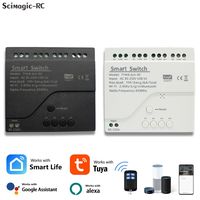 4CH Tuya Smart Wifi Switch Module 5V 12V 24V 220V RF433 APP Remote Control 4 Channels Inching Relay Work With Alexa Google Home