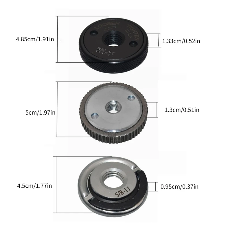 W2E3 M14 ด้ายมุมเครื่องบดแผ่นความดัน QUICK RELEASE มุมเครื่องบด FLANGES NUT