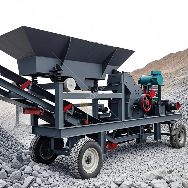 Pc400*600 Hammer Crusher Small Household Mobile Sand Making Machine Sand Making Machine Price