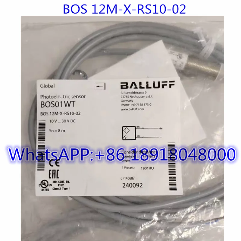 

Brand New BOS01WT Counterpoise Photoelectric Switch Sensor BOS 12M-X-RS10-02 Fast Shipping