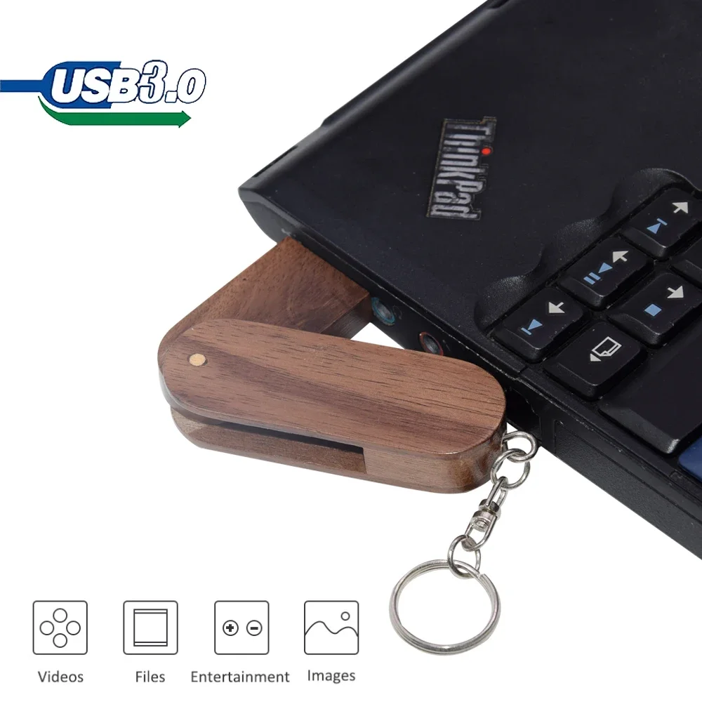 Fotografie Cadeau Pen Drive 64Gb Flash Drives 32Gb Echte Capaciteit Usb Stick 16G Esdoorn Hout Memory Stick 8G U Schijf