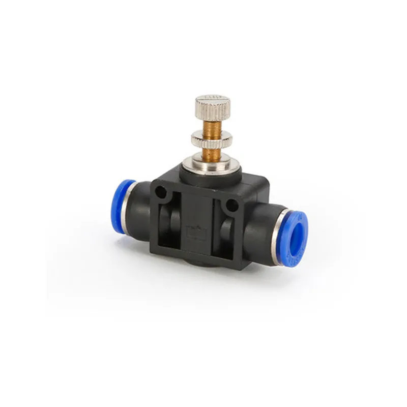 Pneumatics Air Throttle Valve Speed Control Quick  Hose Tube Water Fitting Connector Pneumatic Fittings  Adjust 4mm 6mm 8mm 10mm