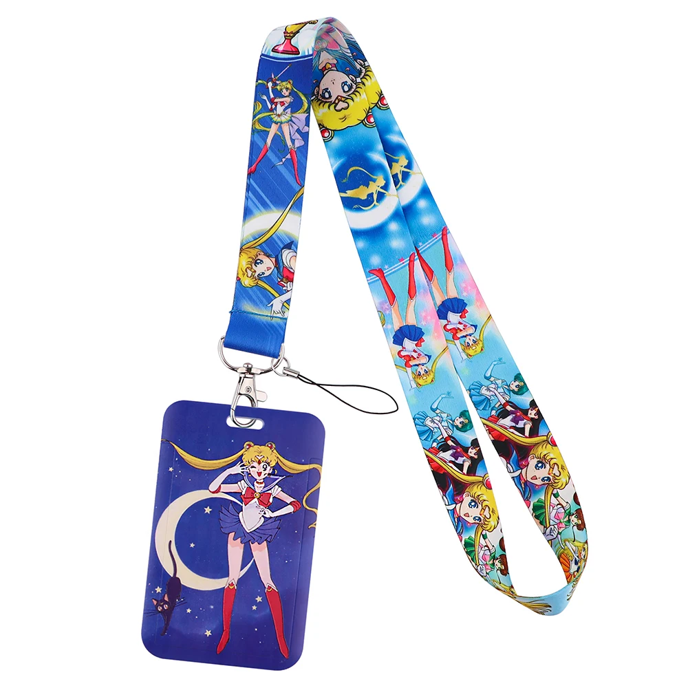 ER1725 Fashion Gift Moon Girl Neck Strap Lanyard For Keys ID Card Gym Phone Straps USB Badge Holder DIY Hang Rope Lariat Lanyard