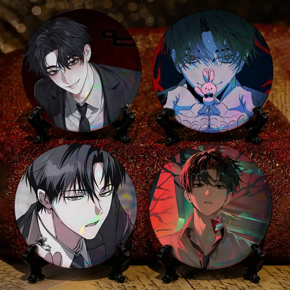 K-Kim S-Soleum Novel GSGW 58mm Icon Badge Handmade Tinplate Brooch for Backpack Clothes Chest Ornament Gifts