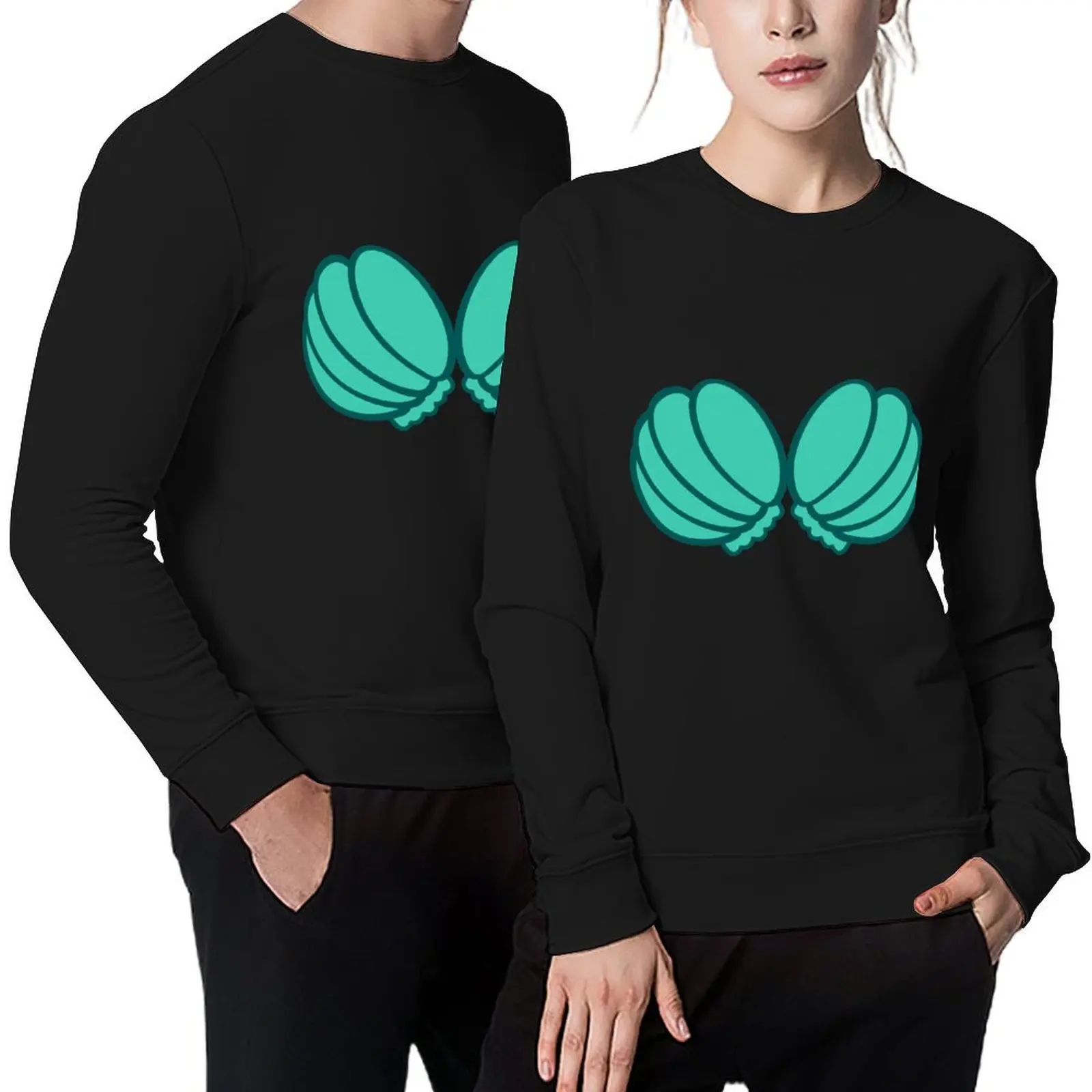 

Green Big Seashell Bra Pullover aesthetic clothing autumn clothes korean clothes fashion men sweatshirt men