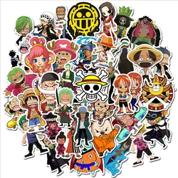 50pcs ONE PIECE Stickers Cartoon Anime Cool Laptop Phone Guitar Skateboard Book Graffiti Sticker Fun Kids DIY Decal Gift Toy