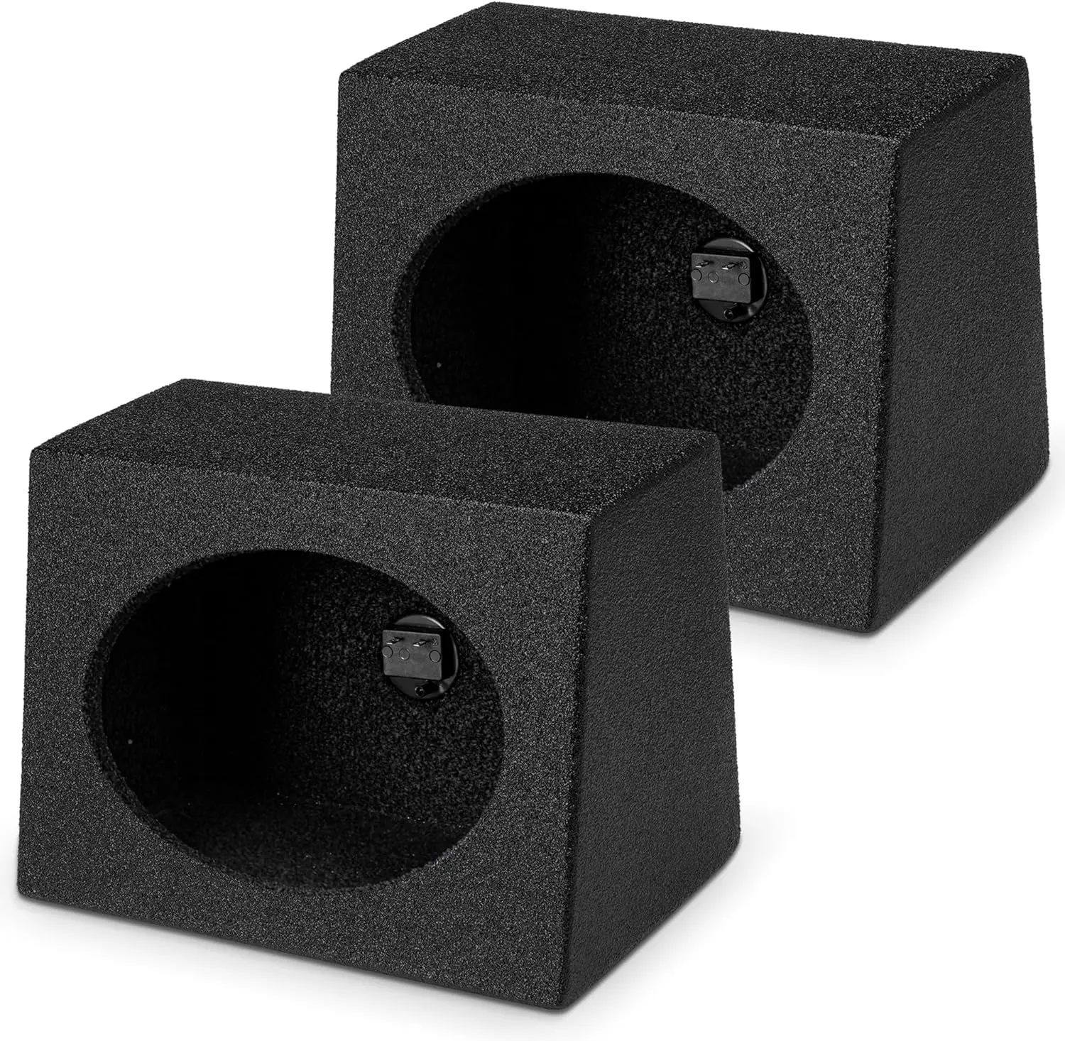 

6x9" Car Subwoofer Box Enclosures with Bedliner Spray Pair (4 Pack)