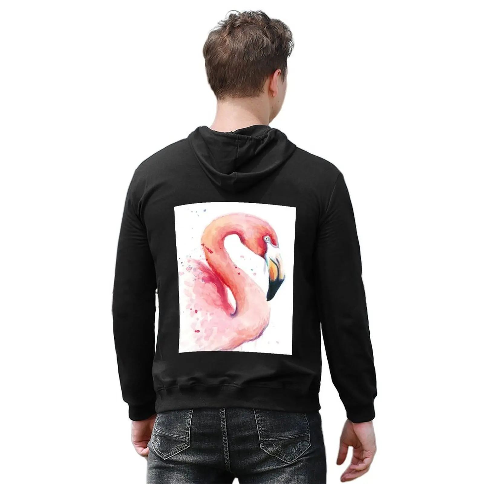 فلاماند روز à l'aquarelle هوديي أنيمي ملابس الرجال العرق قميص مجموعة ملابس للرجال ملابس رجالي الرجال هوديي البلوز