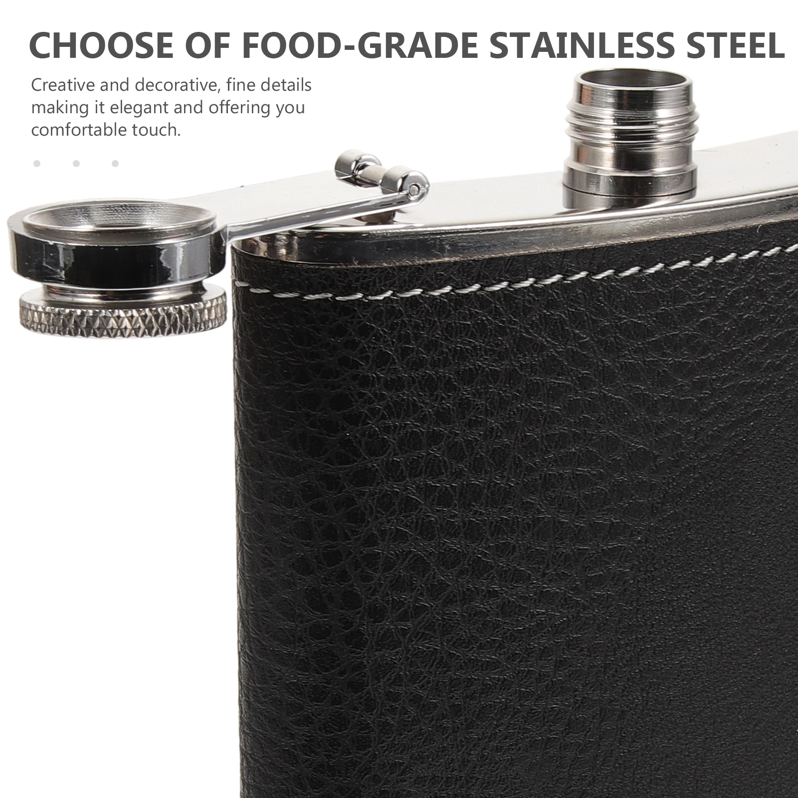 

Stainless Steel Portable Pocket Whiskey Flask For Liquor Leak Proof Wine Bottle Outdoor Camping Hiking Adventure