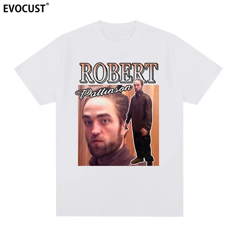 Robert Pattinson Standing Meme Funny T-shirt Vintage Rob Cotton Men T-shirt New TEE TSHIRT Womens Tops