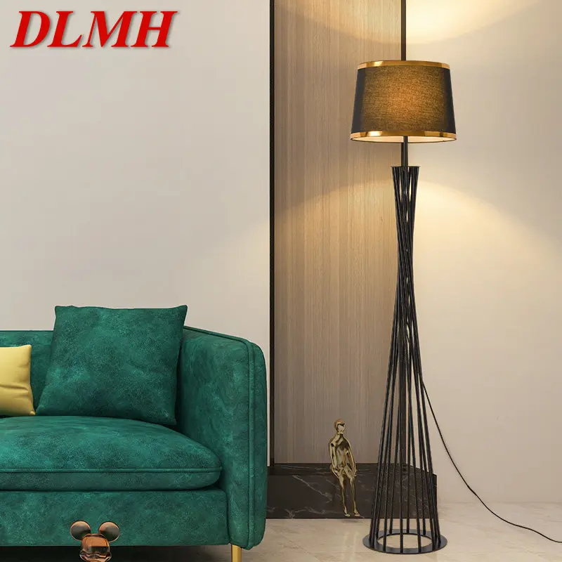 

DLMH Contemporary Floor Lamp Creative Fashion LED Vintage Standing Light for Home Decor Living Room Hotel Bedroom