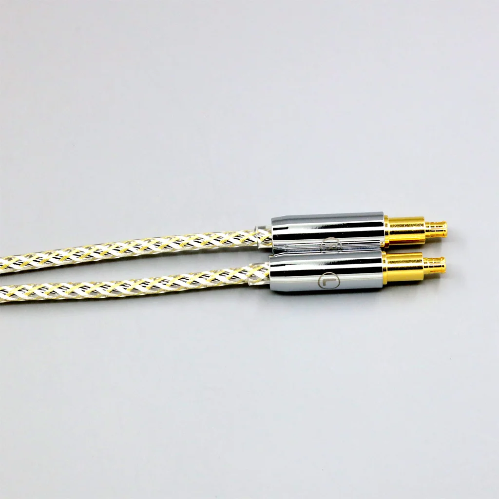 TypeS 23AWG Litz التدريع الفضة OCC سماعة كابل للصوت تكنيكا 770H 990H ATH-ADX5000 ATH-MSR7b A2DC سماعة LN008919