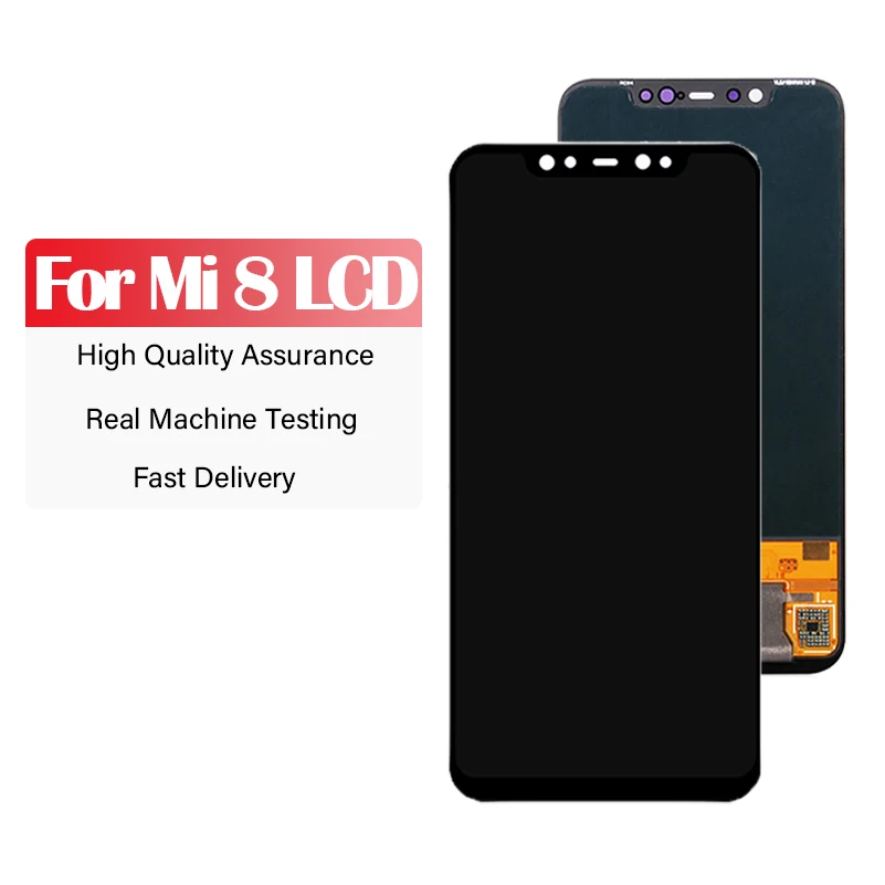 Screen LCD for 6.21 inches XiaoMi Mi8 M1803E1A LCD Touch Screen Digitizer Assembly with Repair Tool and Glue for mi8 lcd display