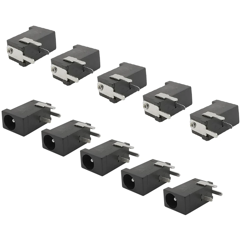 10Pcs DC002 3.5mm x 1.3mm Jack Socket Connector DC-002 3.5x1.3 DC Power Female Jacks PCB Mount Connectors