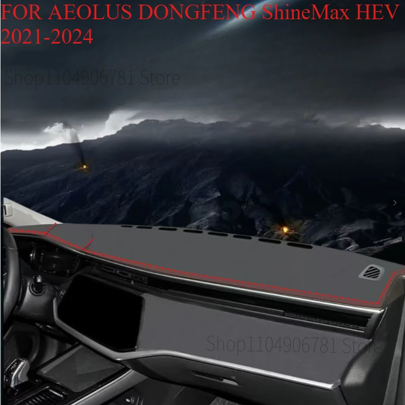 FOR DONGFENG ShineMax HEV‌ 2021-2024 Car Dash Mat Dashmat Dashboard Mat Cover Sun Shade Dash Board Cover Carpet Accessories