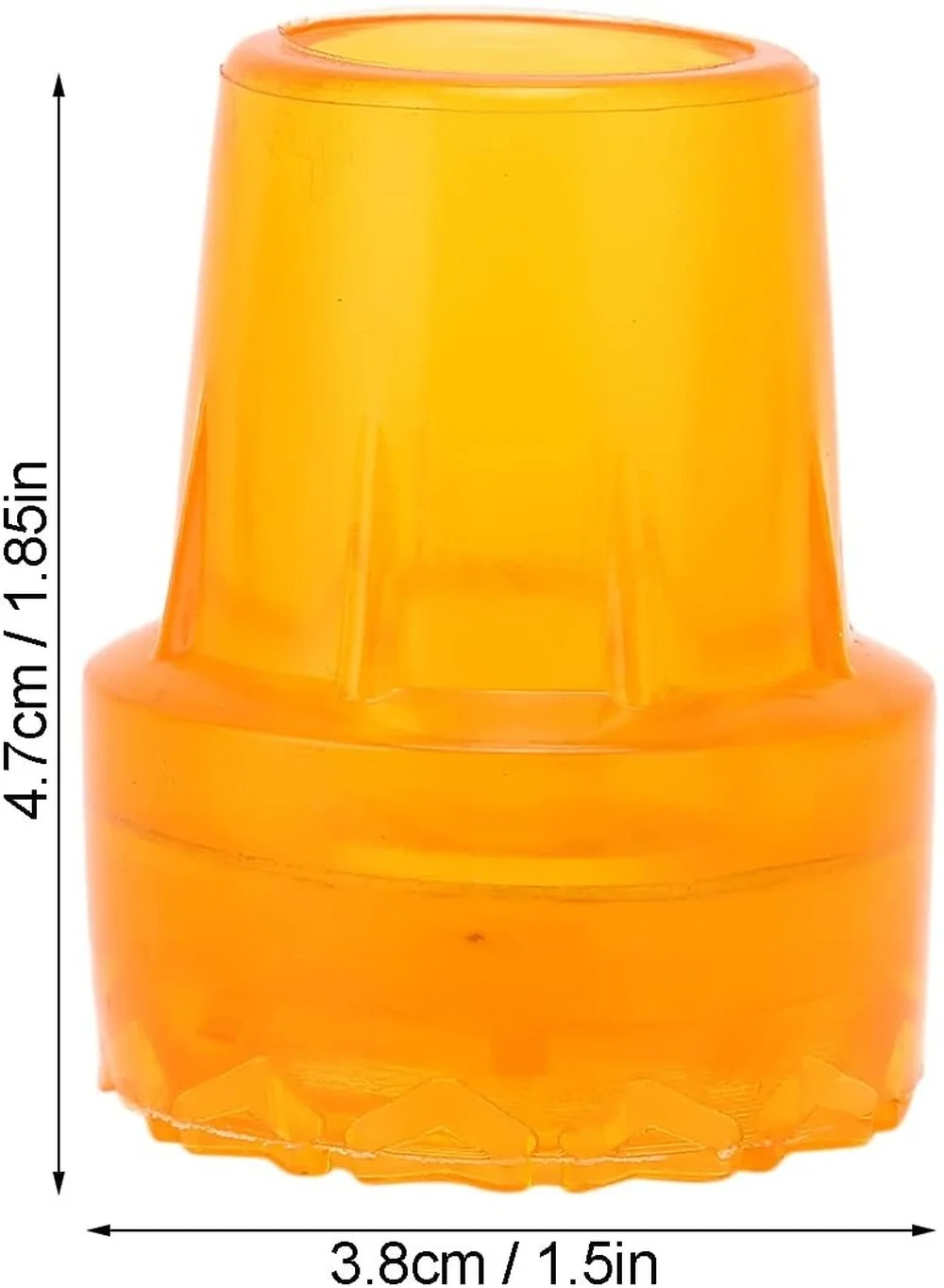 Thicken Crutch Tips, Skid Resistant Rubber Cane Tip, Wearproof Crutches Accessories, 19mm, 22mm, 5Pcs