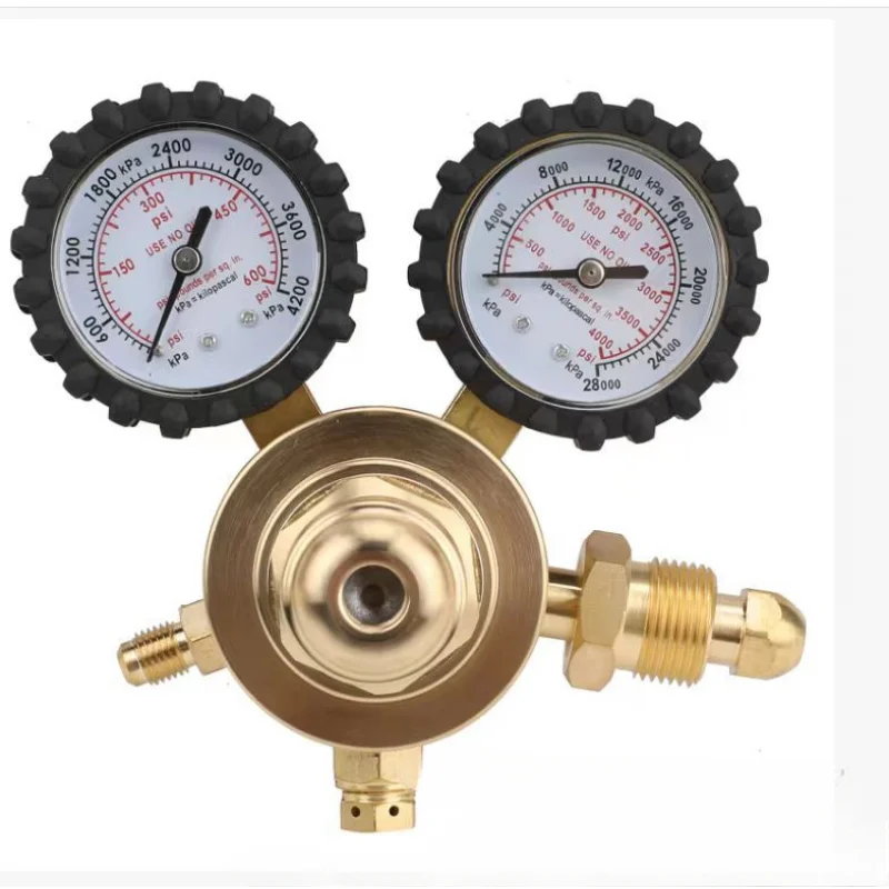 All copper nitrogen meter set, pressure gauge gas meter valve pressure reducing valve