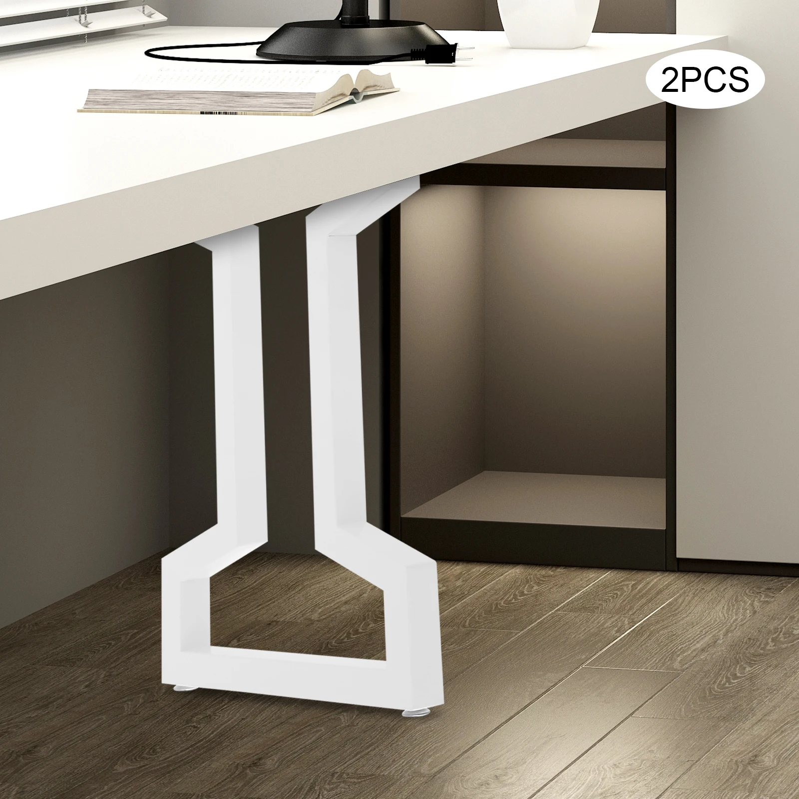 

Metal Table Legs 28.5Inch Heavy Duty Metal Desk Legs Industrial Black Table Legs, 2pcs furniture legs, Dining Desk Bench