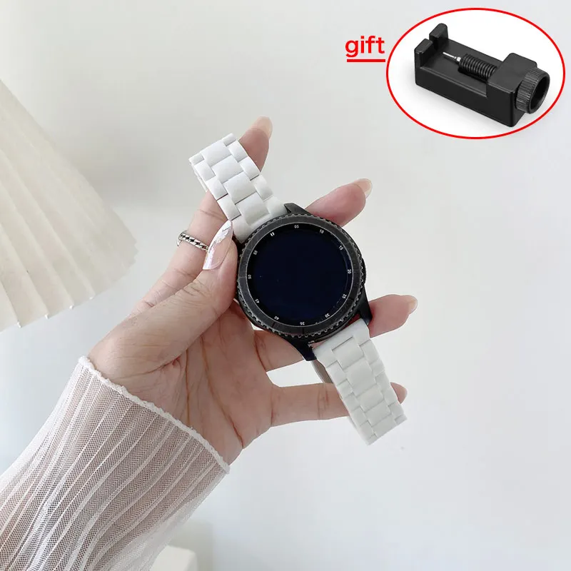 20mm/22mm band For Samsung Galaxy watch 5/pro/4/classic 46mm/Active 2 40/44mm Gear S3 Resin bracelet Huawei GT/2/2e/3/Pro strap